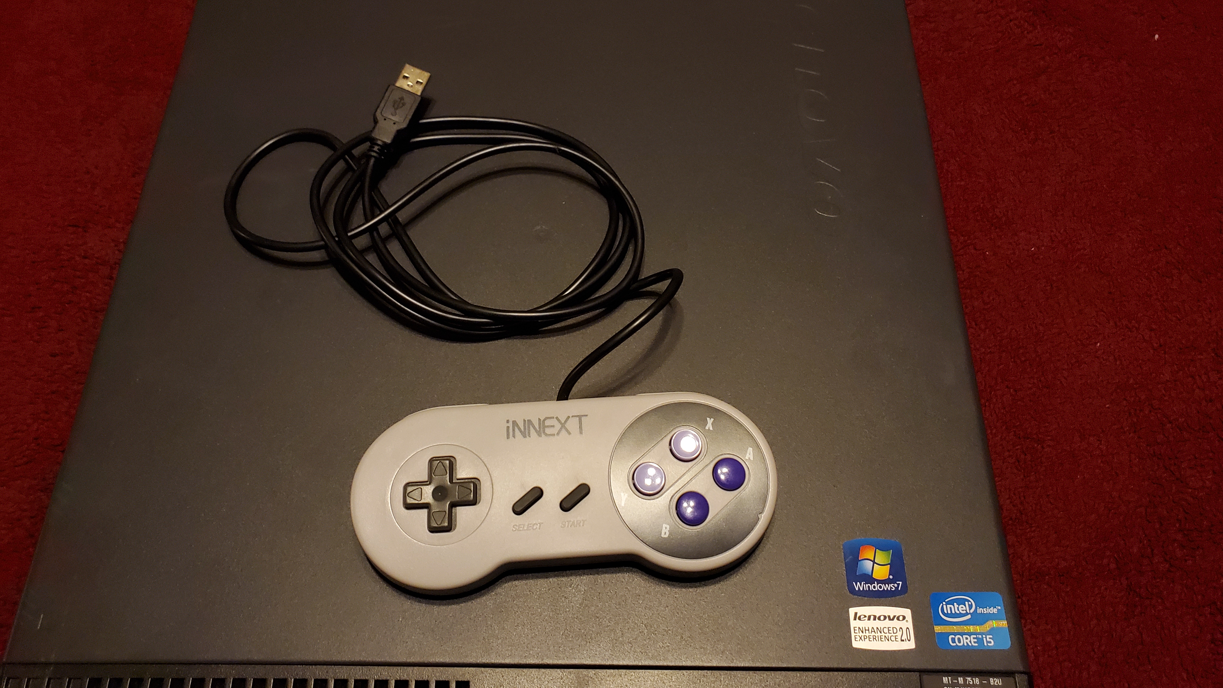 Picture of PC front with controller